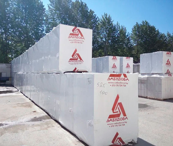 Газобетонные блоки 625x50x250 Забудова